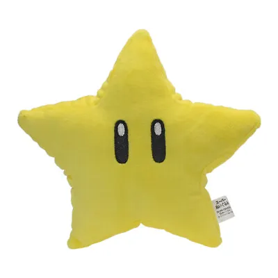 7  Super Mario Bros Soft Plush Toys Yellow Super Star Stuffed Doll Kids Gifts • £4.99