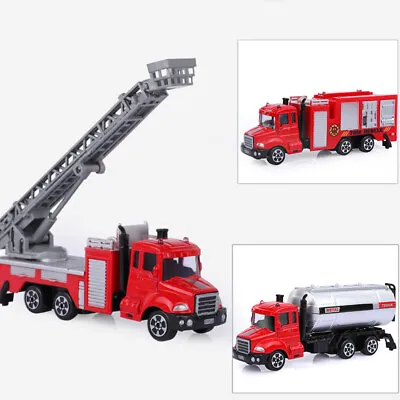 $14 • Buy Fire Engine Ladder Truck Water Tanker Toys 3 In 1 Set Diecast Kids Toy Cars Boys