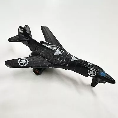 Vtg GALOOB MICRO MACHINES B1-B Mini Military Aircraft Bomber Black Galoob 1987 • $16.99