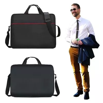 Business Briefcases Business Tote Bolsas Black Handbag Shoulder Lawyer Bag • $22.92