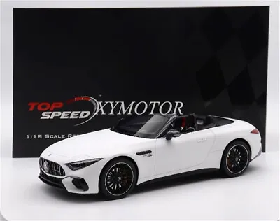 Topspeed 1/18 Benz AMG CL63 R232 2022 Resin Open Car Diecast Model Car White • $198.90