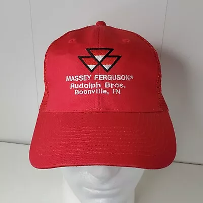 VTG Massey Ferguson Tractor Rudolph Bros Boonville IN Trucker Hat Snapback Cap • $14.99
