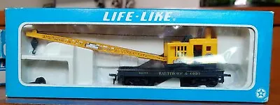 LIFE-LIKE Browning BALTIMORE & OHIO B&O HO Lifting Operating Crane Car. NIB (F71 • $11.95