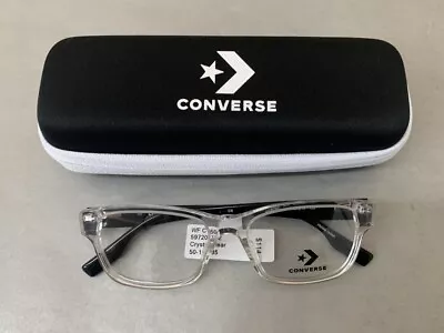 Converse CV5020YG Crystal Clear Rectangular Full Rim Eyeglass Frames 50-16-135 • $44.99