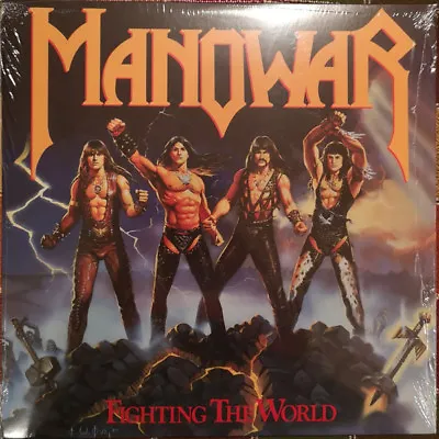 Manowar - Fighting The World LP - Colored Vinyl Album SEALED Heavy Metal RECORD • $49.98