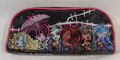 £9.82 • Buy Monster High Pencil Case Cosmetic Makeup Bag 2012 Soft See Thru Plastic W/zipper