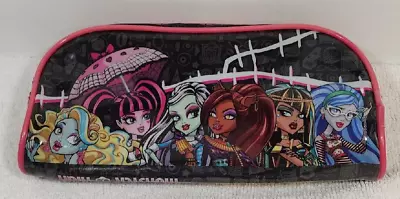 Monster High Pencil Case Cosmetic Makeup Bag 2012 Soft See Thru Plastic W/zipper • $9.99