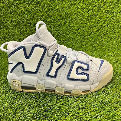 Nike Air More Uptempo QS NYC Mens Size 9 Gray Athletic Shoes Sneakers AJ3137-001 • $49.99