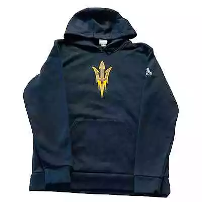 Black Adidas Arizona State University Women's Hoodie Sweatshirt Pitchfork Medium • $38