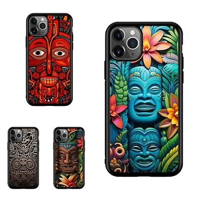 For IPhone 11 12 13 Pro Max Mini Polynesian Tikis Everywhere Lightweight • $19.79