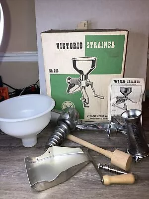 Victorio Strainer No. 200 Fruit Juicer Food Sauce Maker W/ Box Used Maybe Once ? • $44.75