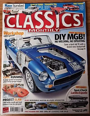 Classics Monthly Magazine August 2007 MGB Saab 99 TR8 Turbo Lotus Elan Mini Moke • $7.45