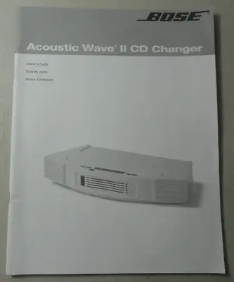 Bose Acoustic Wave II CD Changer - Owners Guide User Manual Original Instruction • $14.99