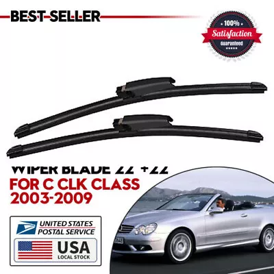 For Mercedes-Benz C230 2004-2007 Windshield Wiper Blade Pair / Set Of 22/22inch • $9.59