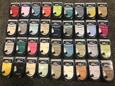 £3.85 • Buy Dulux Colour Paint Tester Pots 30ml (100+ Colours) NEW COLOURS