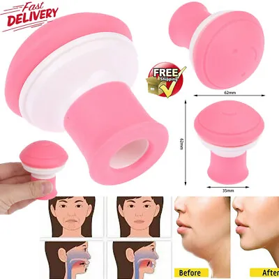 V Shape Lift Skin Firming Face Slimming Exerciser Facial Mouth Jaw Line Exercise • £2.92