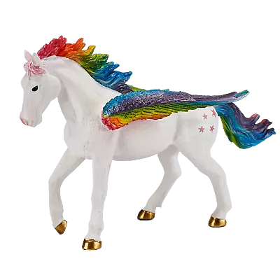 Mojo RAINBOW PEGASUS Fantasy Action Toys Figures Play Models Mythical Legends • £12.50