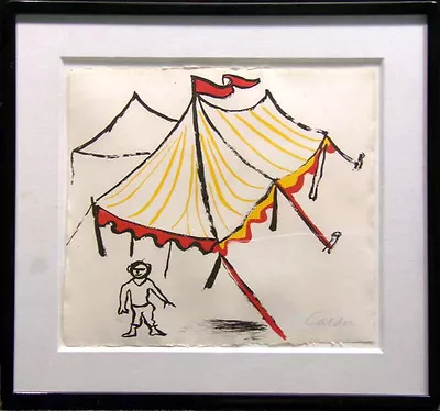 Alexander Calder  Circus Tent  Hand Signed Lithograph On Paper Make An Offer ! • $8000