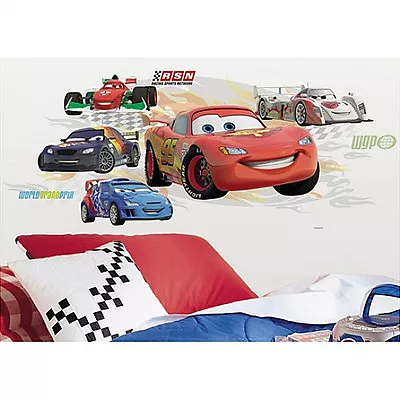Cars 2 LIGHTNING McQUEEN & GROUP Wall Decals With Augmented Reality MURAL 5pcs • $15.99