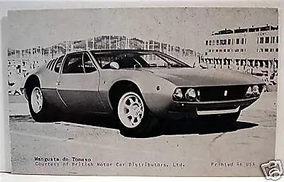 Vintage Mangusta De Tomaso Sports Car Old Exhibit Vending Card Old Store Stock • $10.99