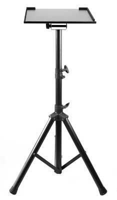 $79 • Buy Heavy Duty Speaker Tripod Stand For Laptop Projector Adjustable Height Tilt Tray