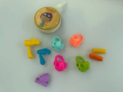 £5 • Buy 9 X Pencil Pen Grips Right & Left Hand Non Toxic Writing Aid