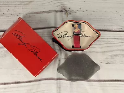 NEW AVON Women's Marilyn Monroe Watch In Lips Shaped Red Tin Box  • $0.99