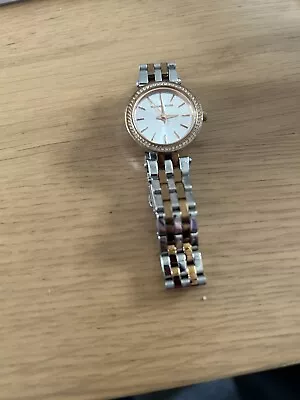 Pre-owned: Michael Kors Ladies Darcy Mini Two Tone Watch MK-3298 • £65