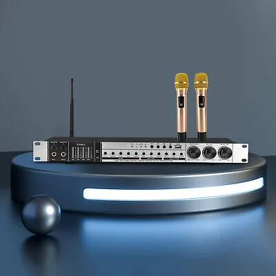 Digital Karaoke Amplifier Bluetooth Microphone Amplifier Sound Effector Mixer • $156.75