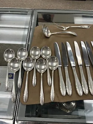$1199 • Buy Gorham Sterling Silver  Piece Flatware Place Setting For 8