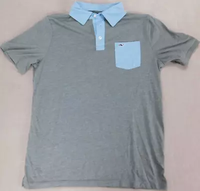 Vineyard Vines Short Sleeve Polo Golf Shirt Contrast Pocket Boy's XL 18 • $15