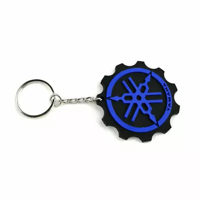 Yamaha Motorcycle Rubber Keyring Keychain Key Chain Key Ring For Gift Cool Blue • $12.95