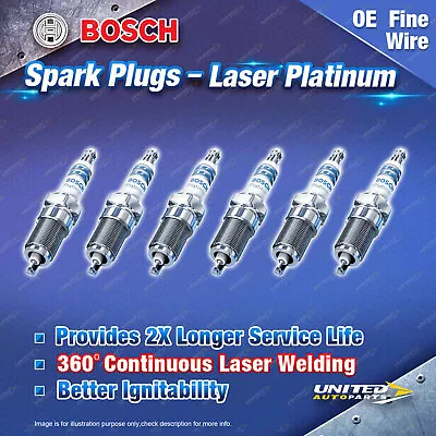 6 X Bosch Laser Platinum Spark Plugs For Nissan 300ZX Z31 300C Y30 Maxima J30 • $62.95