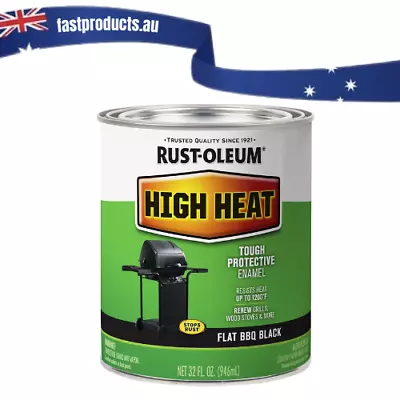 High Temp 946 Ml High Heat Resistant Satin Black Paint • $62.99
