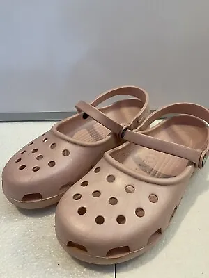 £9.95 • Buy Crocs Shayna Comfort Strappy Slip On Sandals Light Pink Women's Size UK 10