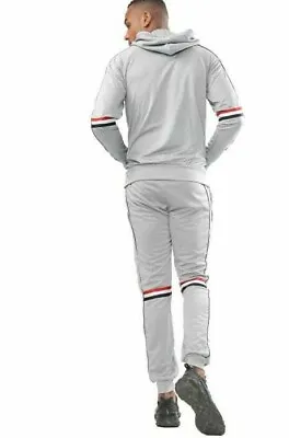 Men's Quality Hoodie Set Jogging Bottom Running Gym Slim Fit Suit Sports Wear  • £7.25