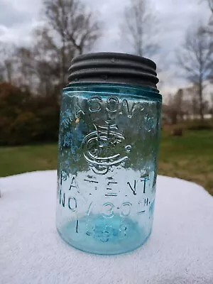 PINT SIZE MASON CFJ PATENT NOV 30 1858 JAR Nice • $13.50