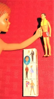 Mattel Barbie Vintage Look Mini Ken & Box For Diorama For Francie Skipper Tutti • $39.99