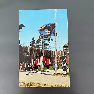 Mackinaw City Historic Fort Michilimackinac. Lowering French Flag. • $2.69