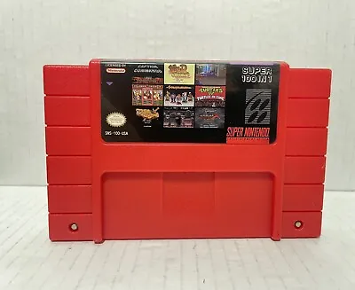 Super Nintendo SNES Multicart 100 Games In 1 • $43.89