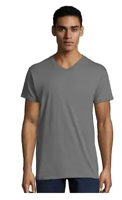 $11.20 • Buy Hanes Mens Nano-T V-Neck T-Shirt