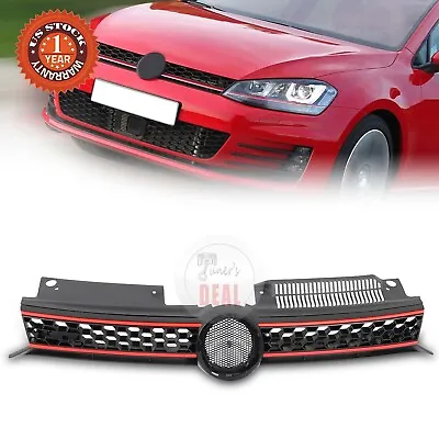 For 10-13 VW Golf GTI&2014 Jetta Mk6 TDI Front Upper Hood Grille Honeycomb Grill • $37.94