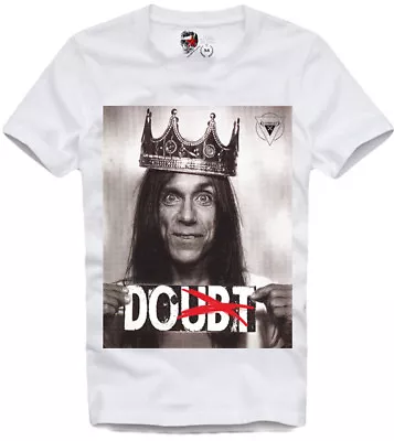 E1syndicate T Shirt Doubt Iggy Pop Godfather King Of Punk Rock Crown 3258 • £22.78