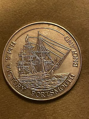 HMS Victory Admiral Lord Nelson Medallion Portsmouth  • £9