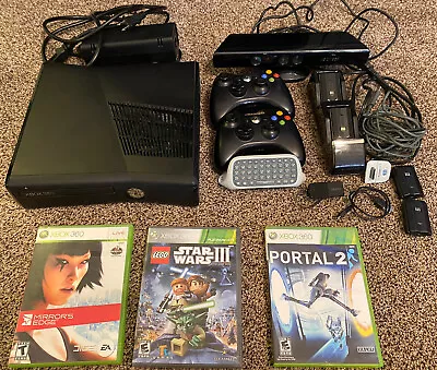 $114.99 • Buy Microsoft XBOX 360 S Slim Matte Black Console Model 1439 250GB Bundle
