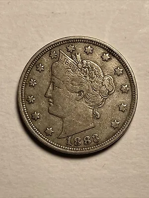 $1.25 • Buy Type 1 1883 No Cents Barber Liberty Head V Nickel / 5 Cents / Antique Type Coin