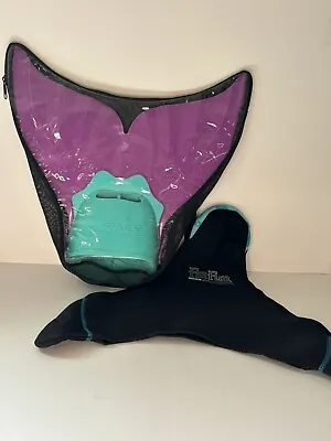 FINIS Mermaid Swim Fin Youth With Adjustable Strap Case And Neoprene Liner • $19.50