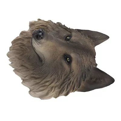 (Wolf)Animal Head Wall Figurine Animal Head Statue Resin Wear Resistant • $42.60