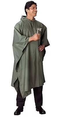 Rothco 4865 Olive Drab GI Type Rip-Stop Poncho • $35.95