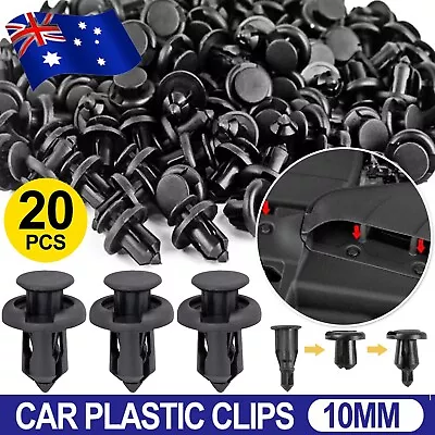 Car Plastic 10MM Scrivet Screw Clips Fit Door Boot Trim Panels Bumper Fastene • $10.99